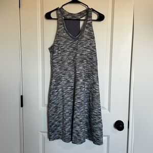 MPG Athletic Dress Large Built-In Bra Gray Active Dress Pockets NWOT